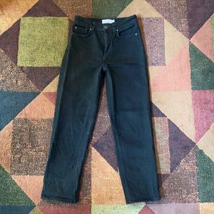 &Other Stories High-Rise Black Straight Jeans